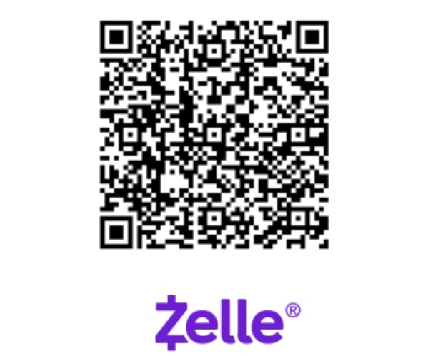 Scan to donate via Zelle